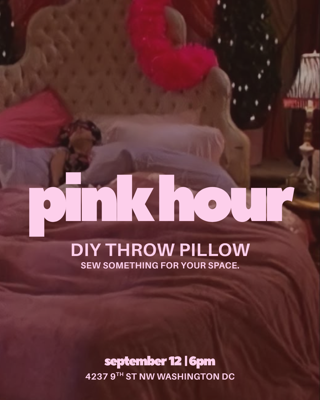 Pink Hour: DIY Throw Pillow (Machine Sewing) (9/12)