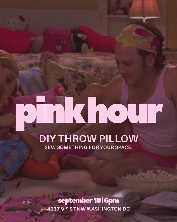 Pink Hour: DIY Throw Pillow (Machine Sewing) (9/18)